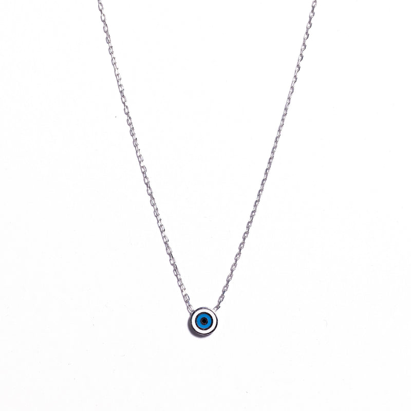Medallion Evil Eye Pendant Necklace – Caputo & Co.