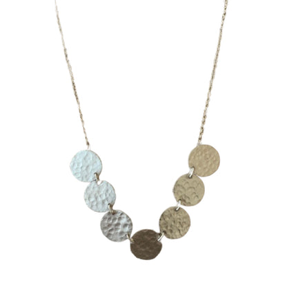Silver Disc Necklace