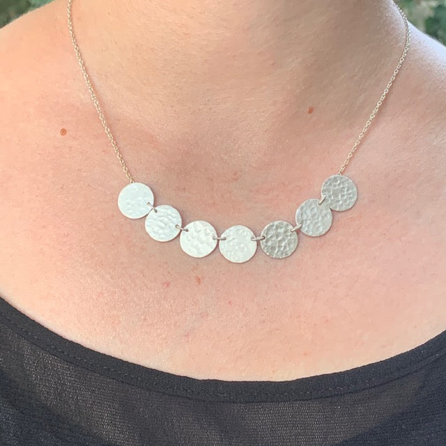 Silver Disc Necklace