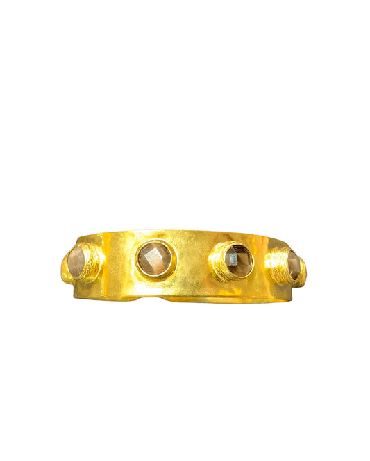 7 Stone Smokey Quartz Bracelet