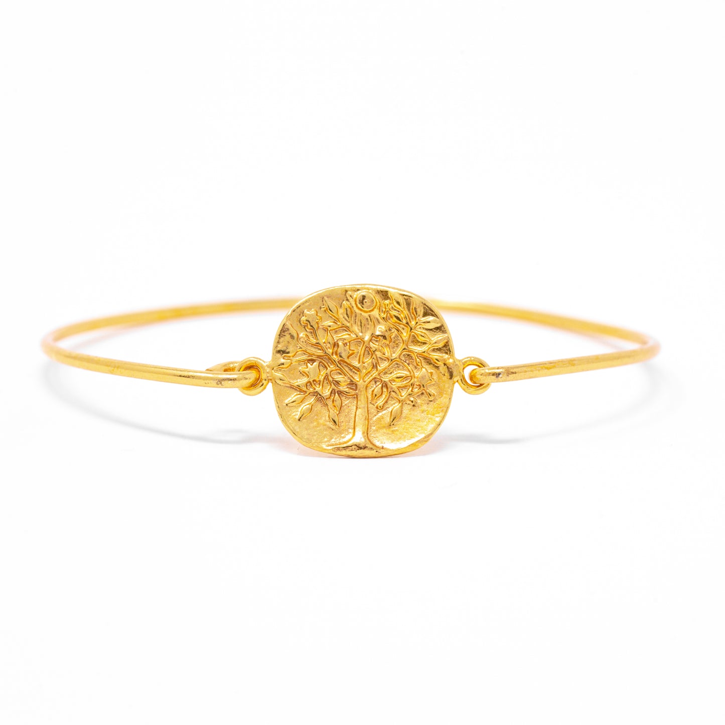 Tree of Life Bracelet Gold Hook & Eye Closure