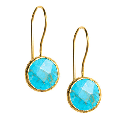 Turquoise Faceted Earrings