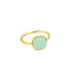 Chalcedony Gold Fill Ring