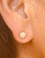 Crystal Stud Earrings (Gold or Silver)