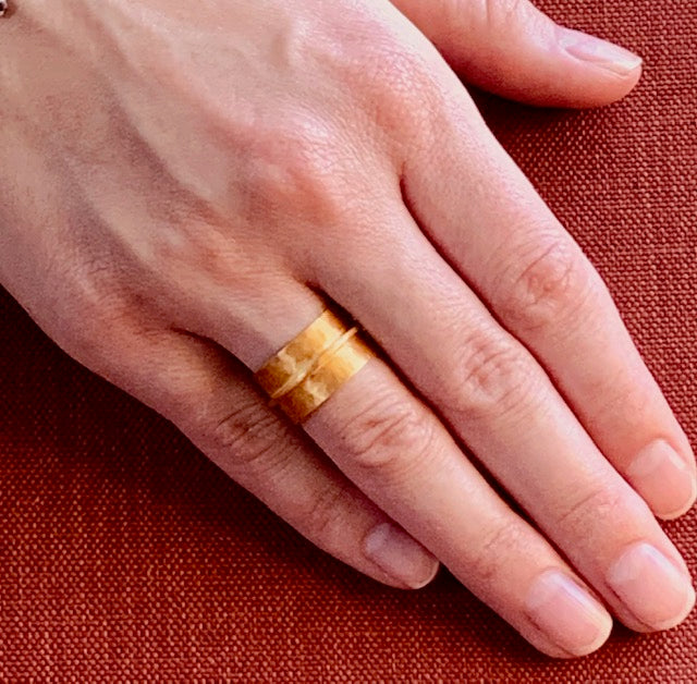 Wide Gold Fill Band Ring