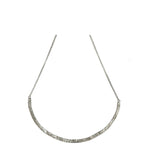 Necklace - Antika - Hammered Half Bar - Beksan Designs