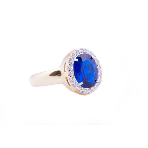 Ring - Sapphire - Blue and White - Beksan Designs
